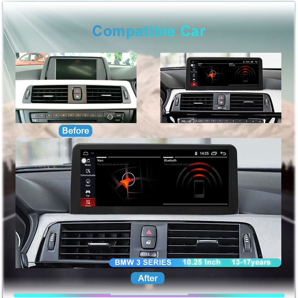BMW 3 and 4 Series F30 F32 F36 2012-2017 Android Navigation System