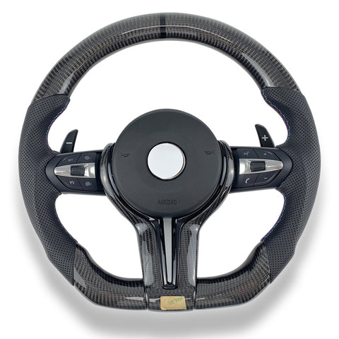 BMW D Shape Steering Wheel with Carbon Fiber for F series