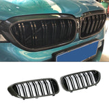 BMW G30 Front Grill Double Line Black Glossy