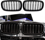 BMW E90 LCI Front Grill Double Line Black Glossy