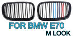 BMW X5 X6 E70 E71  Front Grill Double Line M Style