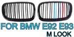 BMW E92 E93 LCI   Front Grill Double Line M Look