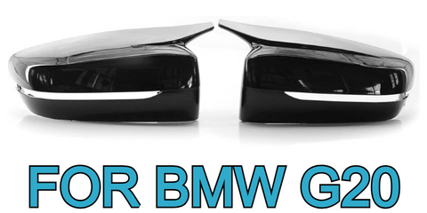 Mirror Covers For BMW G20 Glossy Black M Style