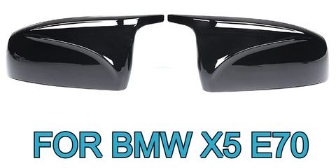 Mirror Covers For BMW X5 X6 E70 E71 Glossy Black M Style