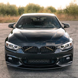 Front Bumper Lip For BMW F32 F33 F36 4 Series M Sport 2014-2020 435i Glossy Black