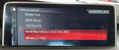 BMW Map Navigation Update Middle East EVO 2022
